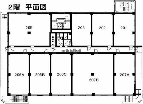 麻生区のパストラル新百合ヶ丘（天幸ﾋﾞﾙ１３）ビル 平面1