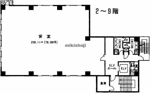 平塚市の平塚宮の前ビル 平面1