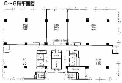 中区その他のストークタワー大通り公園Ⅲ 平面1