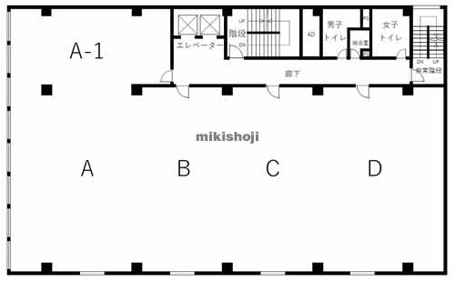 関内の一般財団法人神奈川県中小企業共済会館 平面1