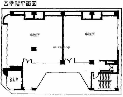 藤沢市の江ノ電第三ビル 平面1
