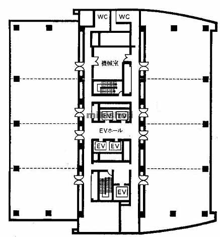 港南区全域のゆめおおおかオフィスタワービル 平面1