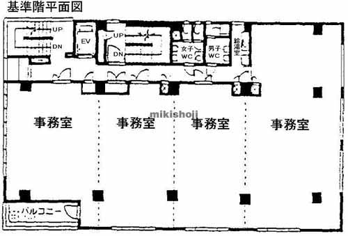 厚木市のパストラルＡＳＡＨＩ（天幸ﾋﾞﾙ６４）ビル 平面1