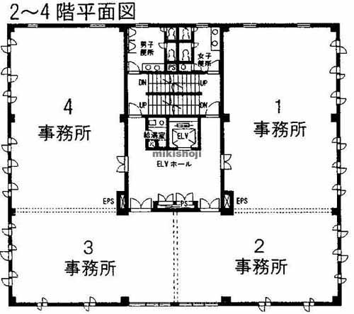 都筑区のアーベイン仲町台ビル 平面1