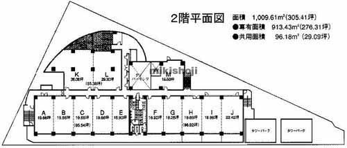 金港町・栄町のポートサイドサクラビル 平面1