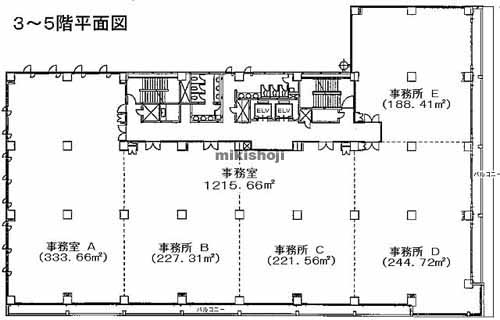 金港町・栄町のＪプロポートサイドビル 平面1