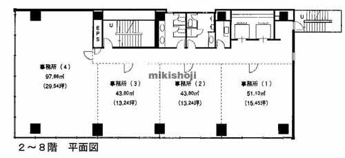 小田原市のＭＡＮＡＸビル 平面1
