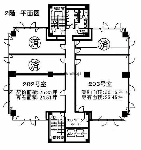 厚木市の天幸第７ビル 平面1