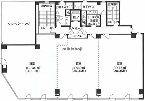 港南区全域の朝日生命上大岡ビル 平面1
