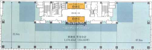 中原区のフロンティア武蔵小杉Ｎ棟 平面1