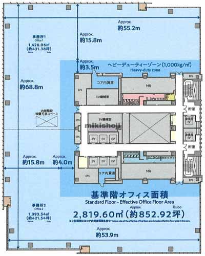 みなとみらいの横浜シンフォステージ　イーストタワー 平面1