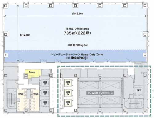 みなとみらいのＫタワー横浜 平面1