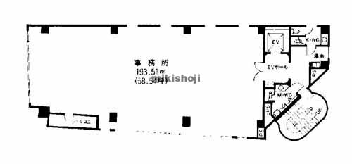 名駅・那古野の名駅ＫＤビル 平面1
