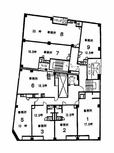 中区その他の富士見町八木ビル 平面1