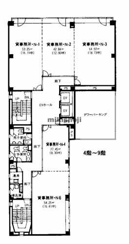 ＬＡＮＤ ＳＱＵＡＲＥ ＭＡＲＵＮＯＵＣＨＩ 平面1