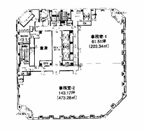 ＫＤＸ桜通ビル 平面1