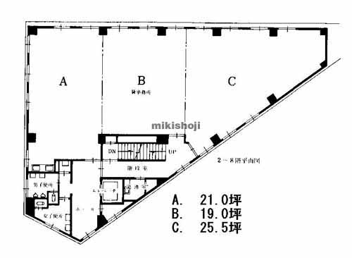 内山・今池・千種の千種橋ビル 平面1