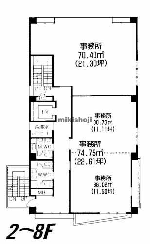 ＹＡＭＡＭＡＮ仲田ビル 平面1