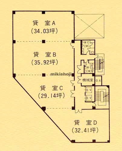 豊橋市全域の豊橋フロントビル 平面1