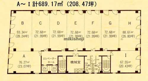 松本市全域の明治安田生命松本大手ビル 平面1