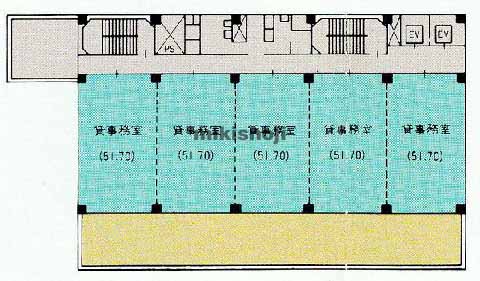 岐阜市全域の第２岐阜県ビル 平面1