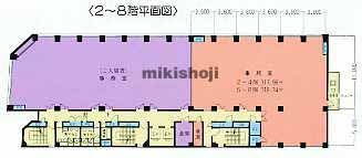 四日市市全域の四日市諏訪町ビル 平面1
