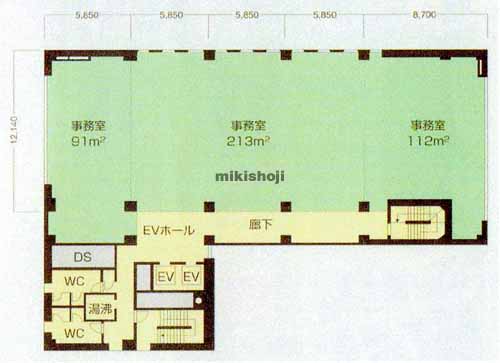 浜松市全域の出雲殿互助会田町ビル 平面1