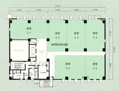 浜松市全域の浜松大同生命ビル 平面1