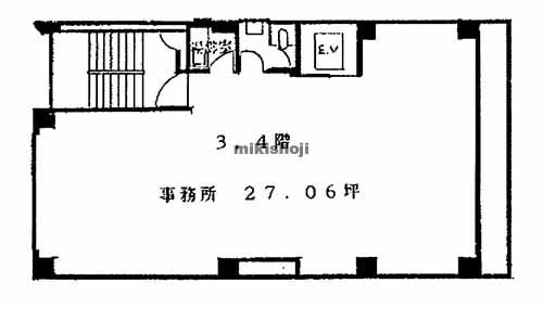 名駅・那古野の児玉ビル 平面1