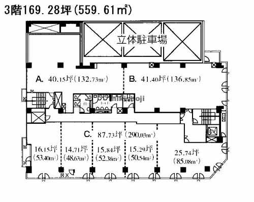 錦ハーモニービル 平面1