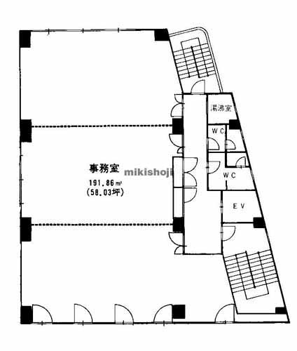 名駅・那古野の名駅桜ビル 平面1