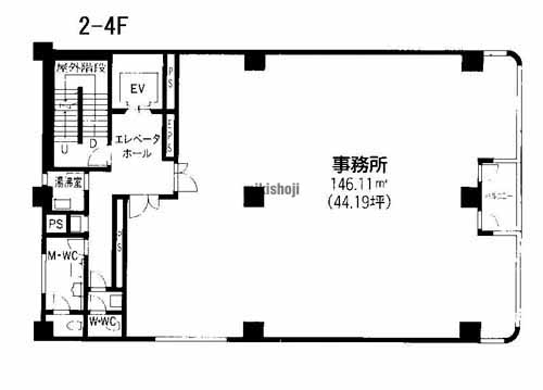 中区その他の中埜金山ビル 平面1