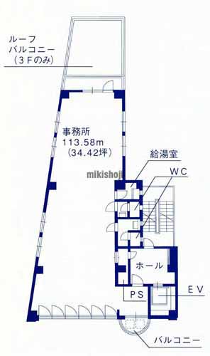 太閤・竹橋町・椿町のオイセタウンビル 平面1