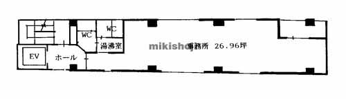 名駅・那古野の名駅児玉ビル 平面1