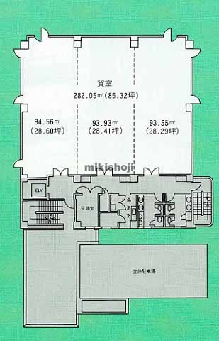 浜松市全域の浜松城公園南ビル 平面1