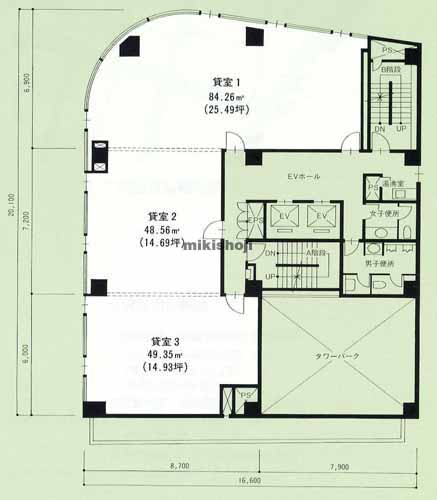 豊橋市全域の豊橋イーストビル 平面1