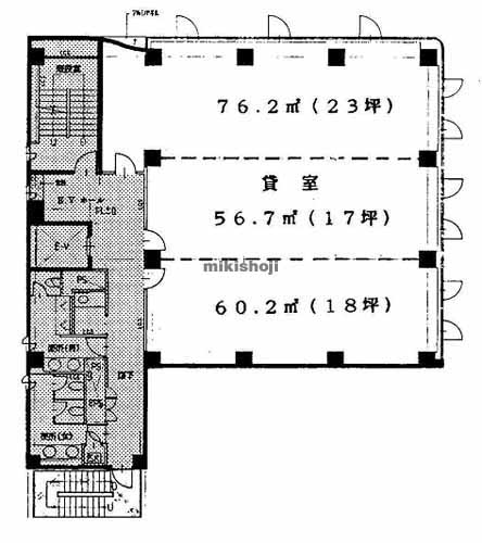 豊田市全域のカシマゴ豊田ビル 平面1