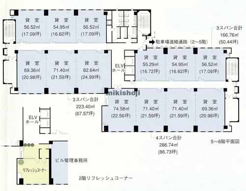 長野市全域の長野表参道ビル(旧:長野朝日八十二ビル) 平面1