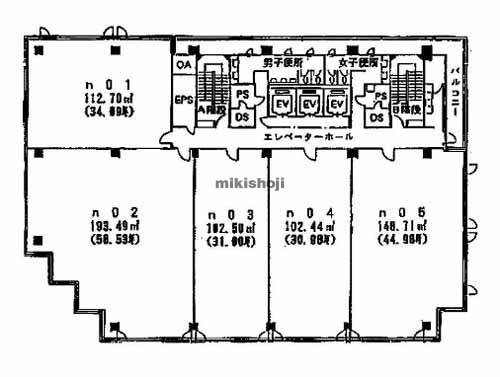 浜松市全域の出雲殿互助会伝馬ビル 平面1