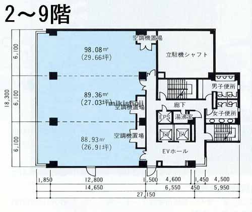 浜松市全域のアーバンスクエア浜松ビル 平面1
