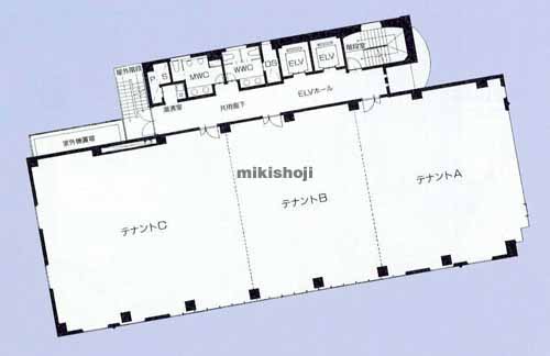 岐阜市全域のラピスタワー 平面1