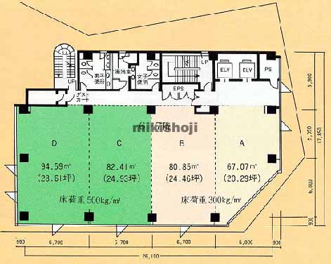 豊橋市全域の損保ジャパン豊橋ビル 平面1