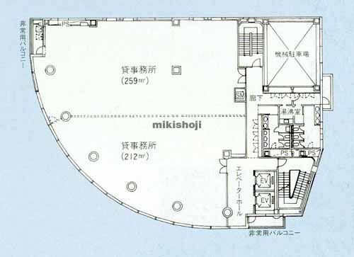 浜松市全域の出雲殿互助会鍛冶町ビル 平面1