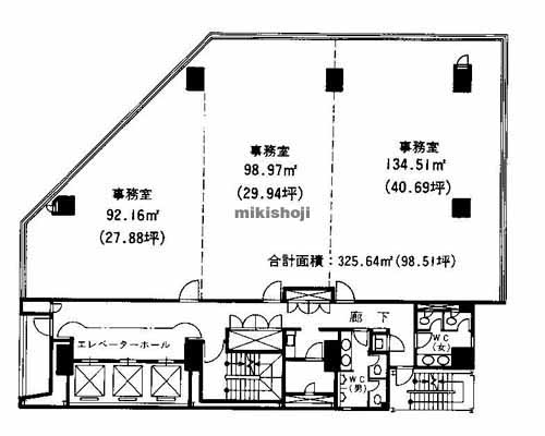 丸の内・錦のオーキッドプレイス名古屋錦ビル 平面1