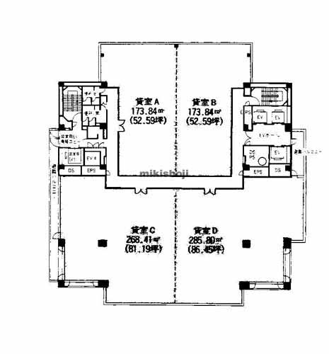中区その他のスカイオアシス栄 平面1