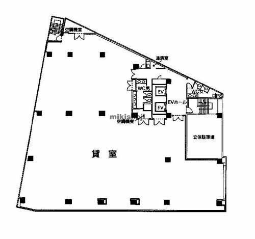 名駅・那古野の東進名駅ビル 平面1