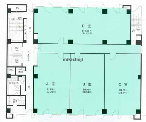 長野市全域のナカジマ会館ビル 平面1