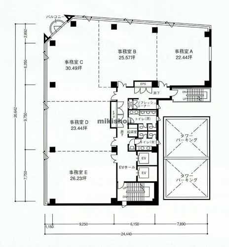 岐阜市全域のフロンティア丸杉ビル 平面1