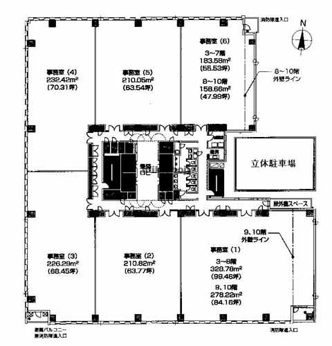 ＪＲＥ名古屋広小路プレイス 平面1