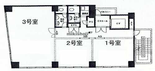 中区その他のセントラル千種ビル 平面1